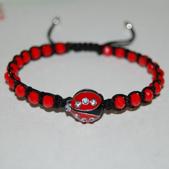 Ladybug Bracelet,Drawstring Bracelet,Ladybug Gift,Bracelet For ladybug L… - Picture 3 of 3